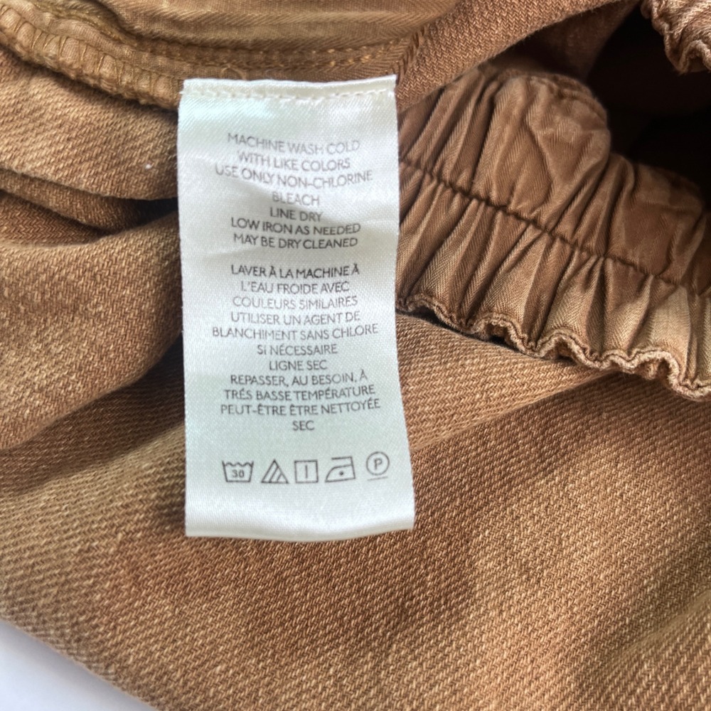 Free People Cool Harbor Wide-Leg Pants Womens XL Camel Brown High Rise - Picture 13 of 14